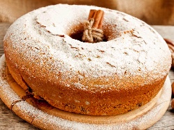 Лесен кекс / сладкиш с брашно от лимец, ябълки и круши за десерт - снимка на рецептата